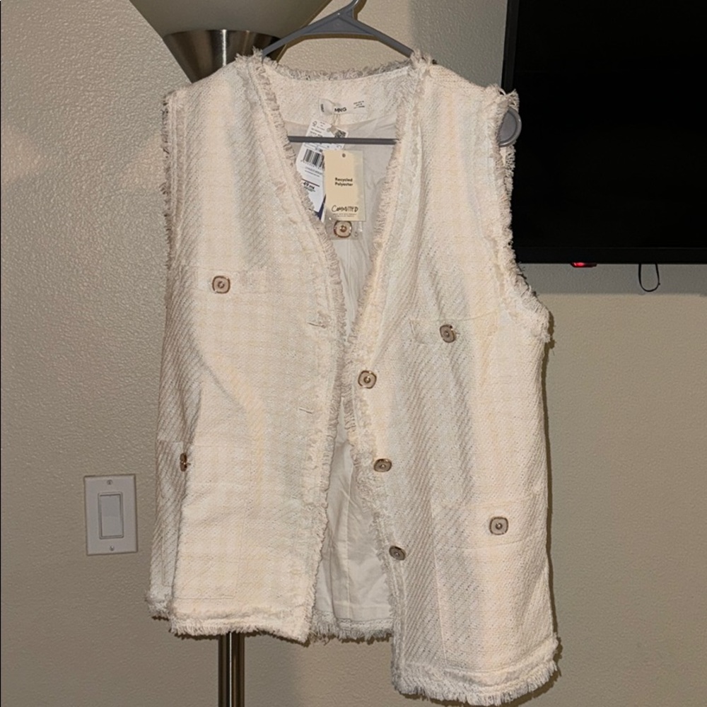 Mango Frilled Vest